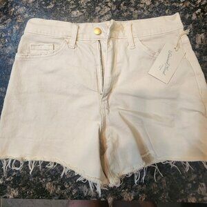 Universal Thread Cream Jean Shorts
